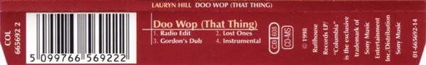 Lauryn Hill : Doo Wop (That Thing) (CD, Maxi)