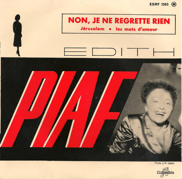 Edith Piaf : Non, Je Ne Regrette Rien (7", EP)