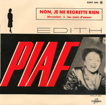 Edith Piaf : Non, Je Ne Regrette Rien (7", EP)