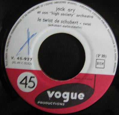 Jack Ary Et Son "High Society" Cha-Cha : Le Twist De Schubert / Oliver Twist Again (7", Single)