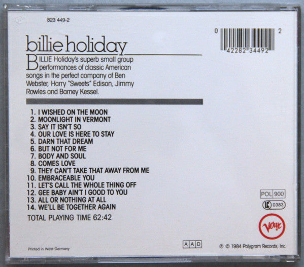 Billie Holiday : The Silver Collection (CD, Comp, RM, RP)