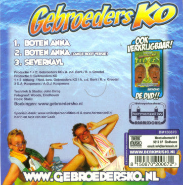 Gebroeders Ko : Boten Anna (CD, Maxi)