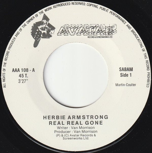 Herbie Armstrong : Real Real Gone (7", Single)