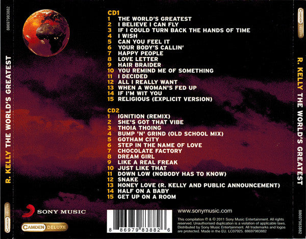 R. Kelly : The World's Greatest (2xCD, Comp)