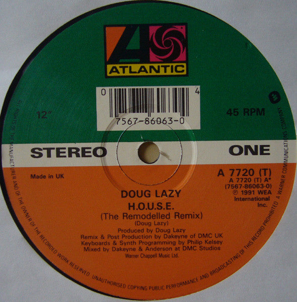 Doug Lazy : H.O.U.S.E. (12")