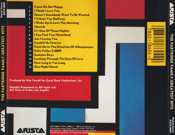 The Partridge Family : Greatest Hits (CD, Comp)
