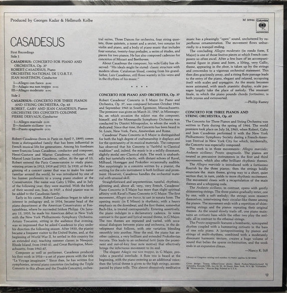 Robert Casadesus : Concerto For Piano / Concerto For Three Pianos (LP, Album)