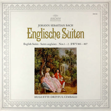 Johann Sebastian Bach, Huguette Dreyfus : Englische Suiten #1 And #2 BWV 806-807 (LP)