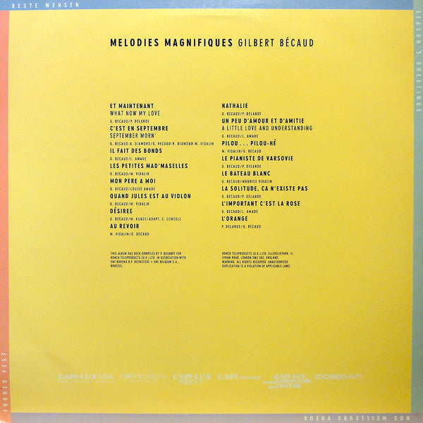 Gilbert Bécaud : Mélodies Magnifiques (LP, Comp)