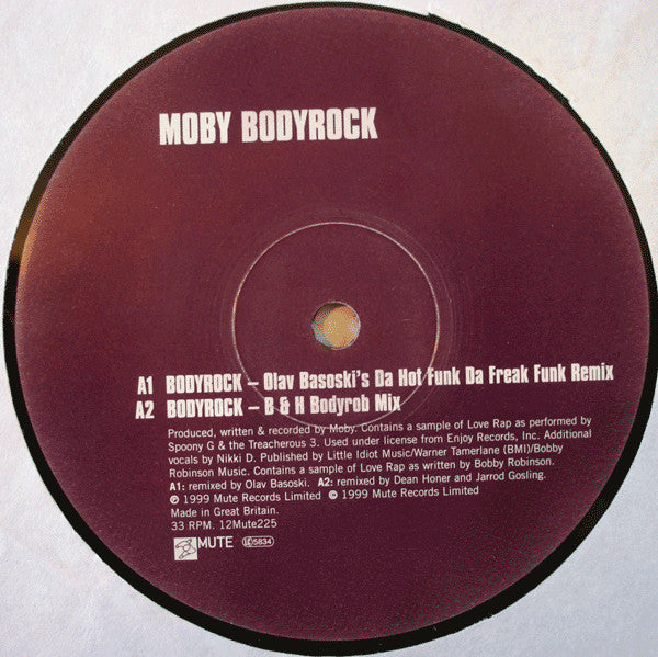 Moby : Bodyrock (12", Single)
