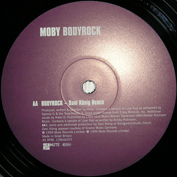 Moby : Bodyrock (12", Single)