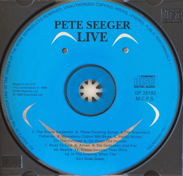 Pete Seeger : Live (CD, RE)