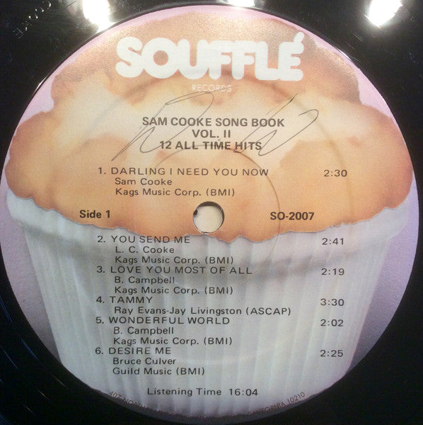 Sam Cooke : Sam Cooke Song Book Volume II -12 All Time Hits (LP, Comp, Mono)