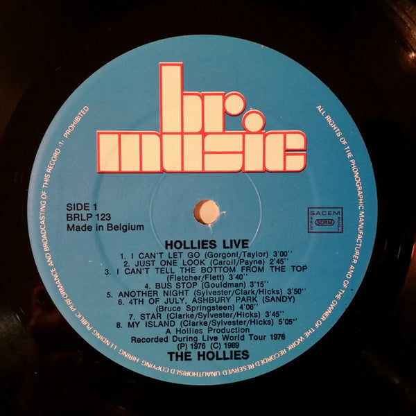 The Hollies : Hollies Live (LP, Album)