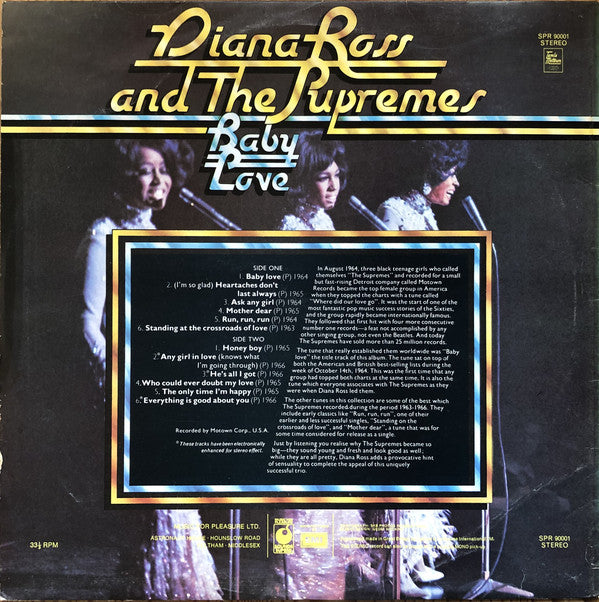 Diana Ross And The Supremes* : Baby Love (LP, Comp, EMI)