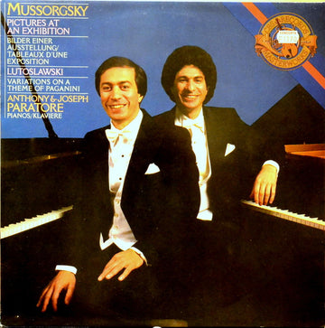 Anthony Und Joseph Paratore, Modest Mussorgsky  /  Witold Lutoslawski : Pictures At An Exhibition / Variations On A Theme By Paganini For 2 Pianos (LP)