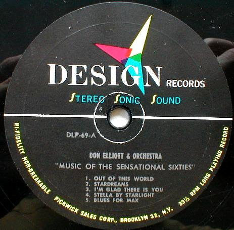 Don Elliott And His Orchestra : Music For The Sensational Sixties (LP, Album, Mono)