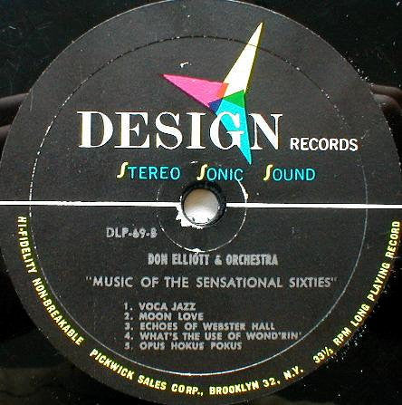 Don Elliott And His Orchestra : Music For The Sensational Sixties (LP, Album, Mono)