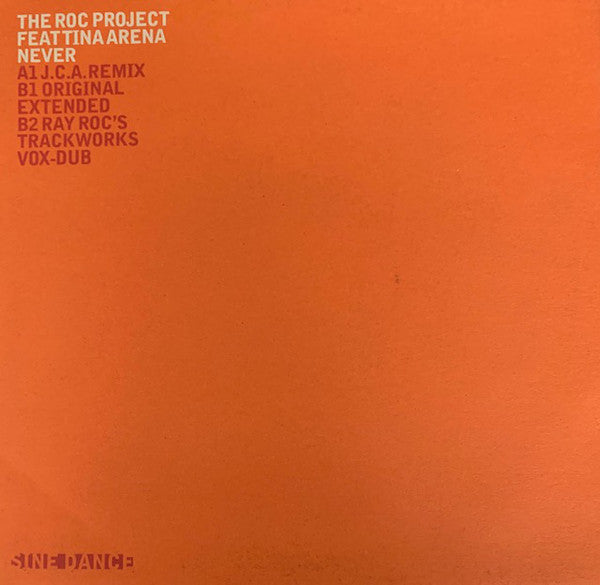 The Roc Project Featuring Tina Arena : Never (12", Promo)