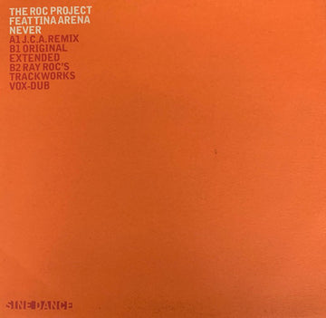 The Roc Project Featuring Tina Arena : Never (12", Promo)