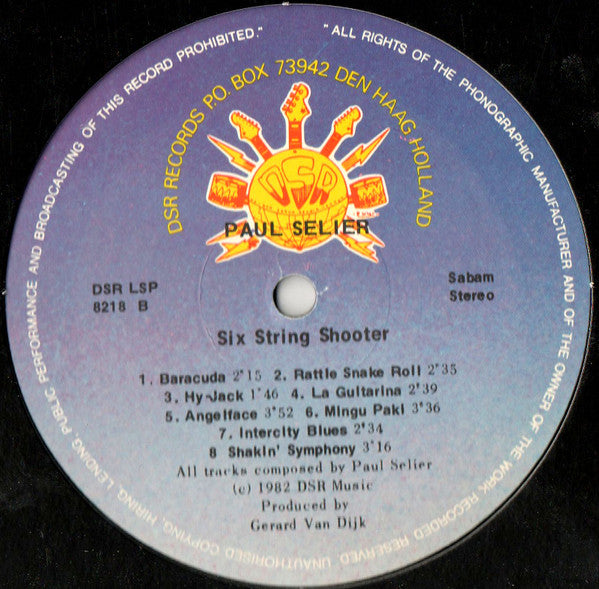 Paul Selier : Six String Shooter (LP)