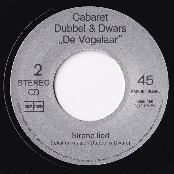 Dubbel & Dwars : De Vogelaar (7", Single)