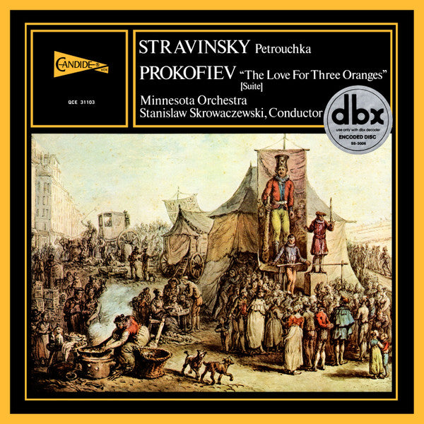 Igor Stravinsky, Sergei Prokofiev, Minnesota Orchestra, Stanislaw Skrowaczewski : Petrouchka / The Love For Three Oranges (Suite) (LP, Quad, DBX)