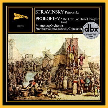Igor Stravinsky, Sergei Prokofiev, Minnesota Orchestra, Stanislaw Skrowaczewski : Petrouchka / The Love For Three Oranges (Suite) (LP, Quad, DBX)