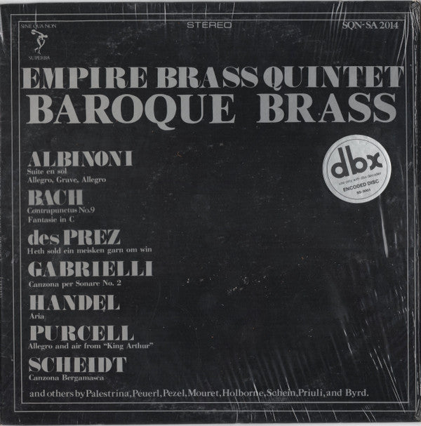 Empire Brass Quintet* : Baroque Brass (LP, Album, DBX)