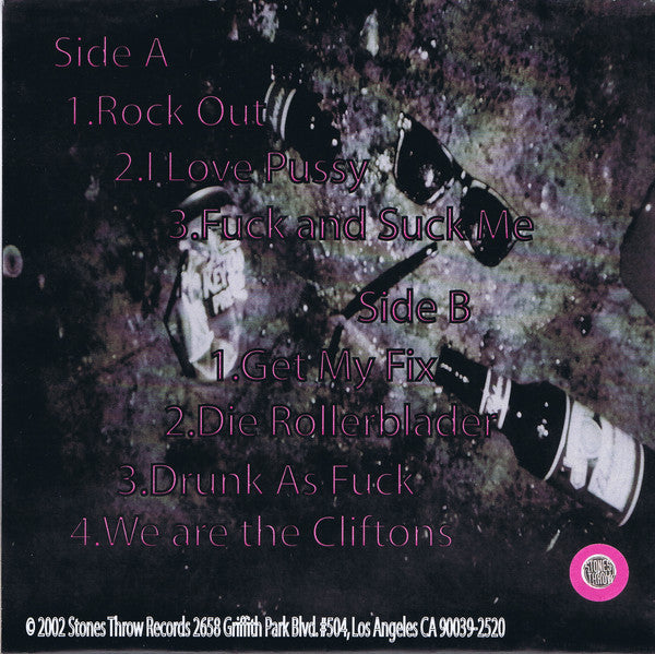 The Cliftons : Rock Out With My Cock Out (7", Single, Whi)