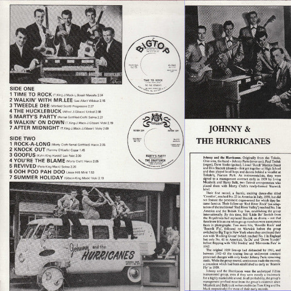 Johnny And The Hurricanes : Time To Rock (LP, Album, Mono)