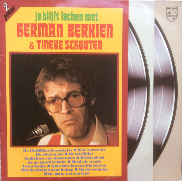 Herman Berkien & Tineke Schouten : Je Blijft Lachen Met Herman Berkien & Tineke Schouten (2xLP, Comp)