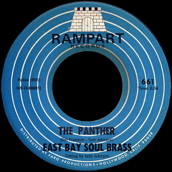 East Bay Soul Brass : The Panther / Let's Go Let's Go Let's Go (7", Single)