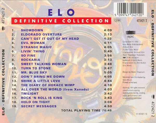 Electric Light Orchestra : Definitive Collection (CD, Comp)