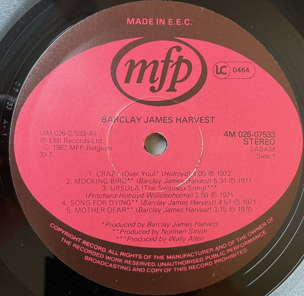Barclay James Harvest : Barclay James Harvest (LP, Comp)