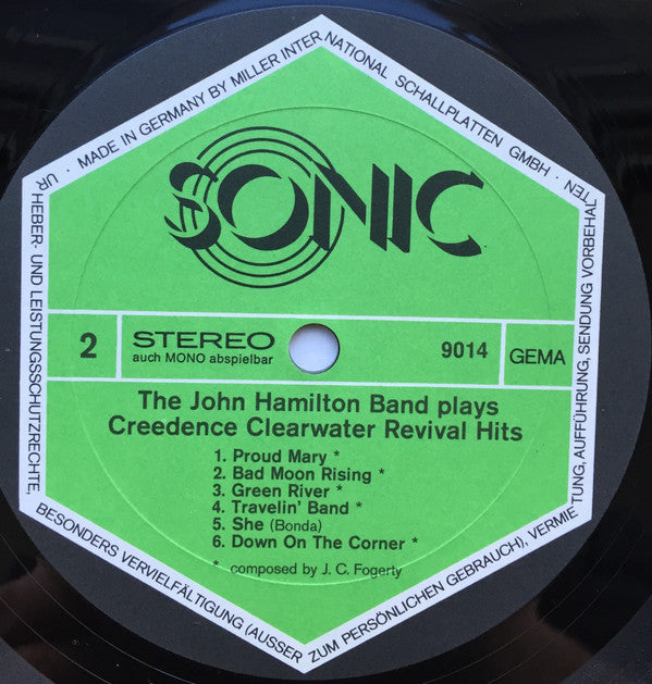 John Hamilton Band : Plays Creedence Clearwater Revival Hits (LP)