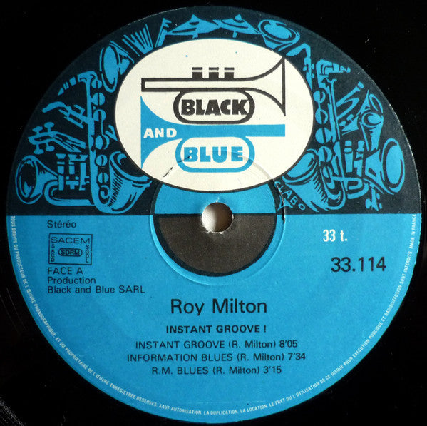 Roy Milton : Instant Groove (LP, Album)