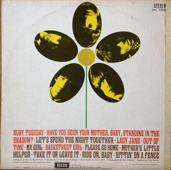 The Rolling Stones : Flowers (LP, Comp)