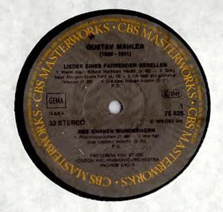 Mahler* - Frederica von Stade, London Philharmonic Orchestra, Andrew Davis : Lieder Eines Fahrenden Gesellen / Rückertlieder / 2 Lieder (LP)