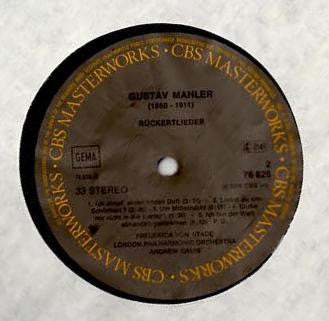 Mahler* - Frederica von Stade, London Philharmonic Orchestra, Andrew Davis : Lieder Eines Fahrenden Gesellen / Rückertlieder / 2 Lieder (LP)