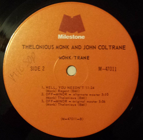 Thelonious Monk & John Coltrane : Monk / Trane (2xLP, Comp)