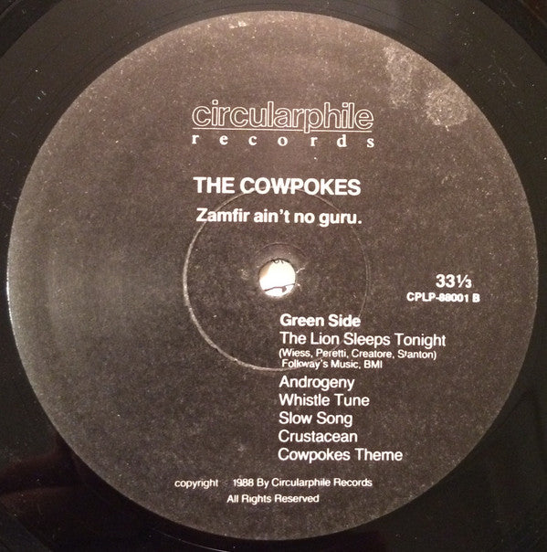 The Cowpokes : Zamfir Ain't No Guru. (LP, Album)