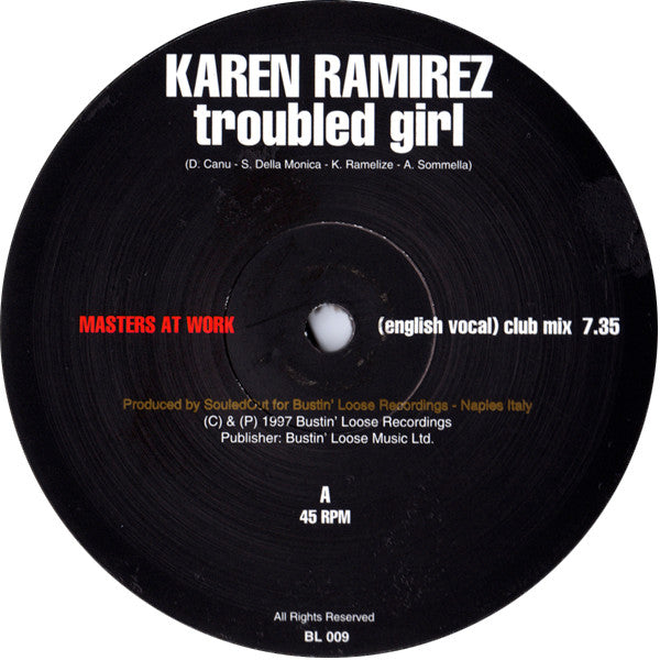 Karen Ramirez : Troubled Girl (5x12", Single, S/Edition)