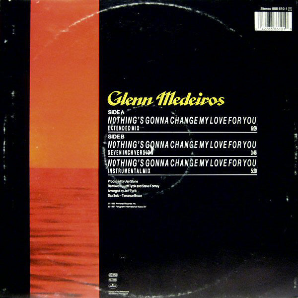 Glenn Medeiros : Nothing's Gonna Change My Love For You (12", EP)