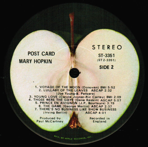 Mary Hopkin : Post Card (LP, Album, Scr)