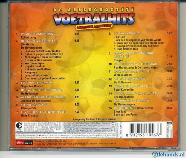 Various : De Allergrootste Voetbalhits (CD, Comp)
