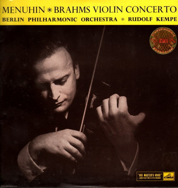 Brahms* : Yehudi Menuhin with Berlin Philharmonic Orchestra* conducted by Rudolf Kempe : Violin Concerto In D Major, Op.77 (LP)