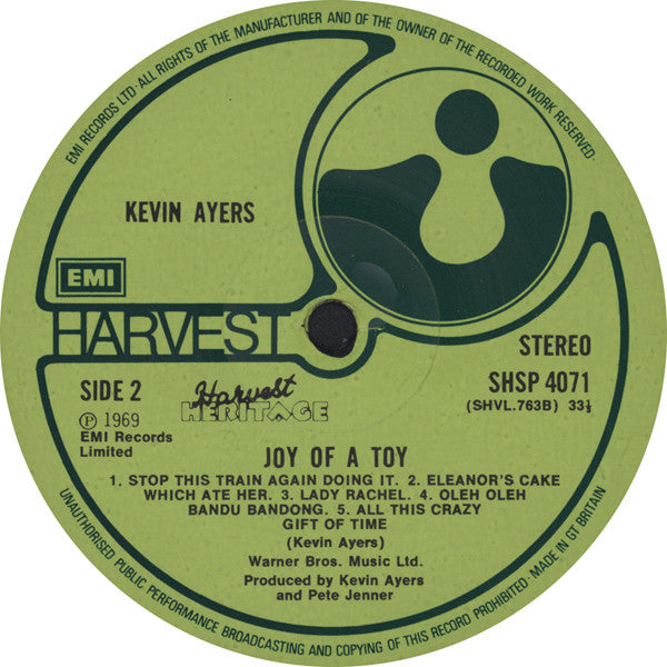 Kevin Ayers Featuring Mike Oldfield & David Bedford : The Joy Of A Toy / Shooting At The Moon (Comp + LP, Album + LP, Album)