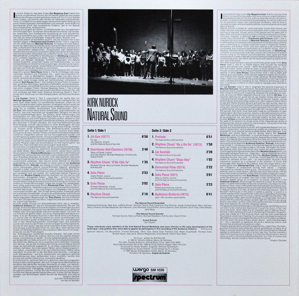 Kirk Nurock : Natural Sound (LP)
