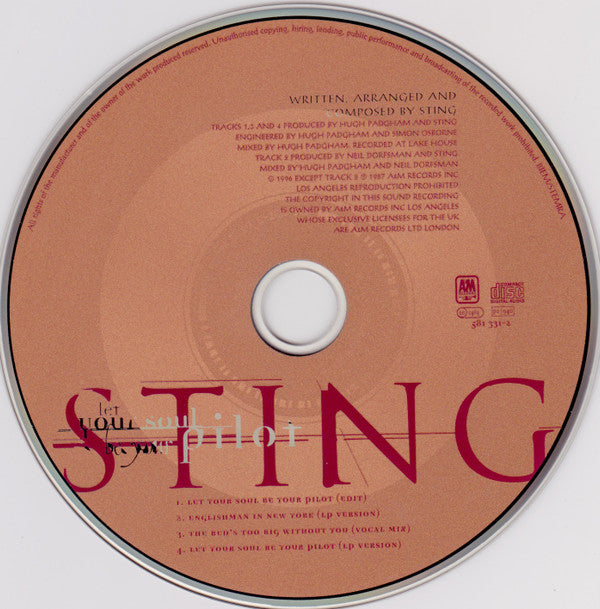Sting : Let Your Soul Be Your Pilot (CD, Single, Dig)